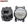 2 pçs / par montagem da lâmpada de nevoeiro super bright led luz de nevoeiro 9 peças chips branco amarelo para subaru justy iii (g3x) hatchback 2003-2008