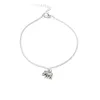 Enkel Vintage Silver Anklets Söt Elephant Charms Anklet Armband för Kvinnor Lady Sandals Ankel Kedja Beach Barefoot Smycken