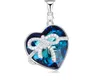 Fashion-925 Серебряное ожерелье сердца использует кристаллическое ожерелье Swarovski
