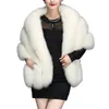 Kobiety Faux Fur Bolero Szal Bridal Winter Ciepły Włochate Futro Przylądek Kurtki Ślubne Prom 2018 Kobiece Różowe Szale Abrigo Mujer