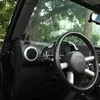 Araba ABS Merkez Kontrol Dash Kurulu Dekorasyon Kapak Krom İçin Jeep Wrangler JK 2007-2010 araba İç Aksesuar