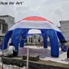 Tenda ragno gonfiabile per eventi esterni da 7 m di diametro 6 gambe tenda tendone gonfiabile a cupola ragno mutil-colore rosso bianco blu