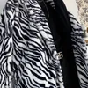 Casaco com estampa de zebra engrossado por atacado Masculino Moda Quente Parka Masculino de Algodão Casaco Longo Masculino Streetwear Selvagem Jaqueta Solta Roupas Masculinas