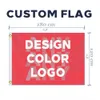 4x6 personalizado Bandeira FT qualquer tamanho marca da empresa logotipo do esporte ao ar livre banner banner 120X180cm Personalizar grommets Bandeiras de bronze, frete grátis