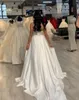 Lace Stain Women Wedding Jumpsuit met verwijderbare rok 2020 Nieuwe Strapless Abiye Bride trouwjurken met broekpak Deane Lita1352165