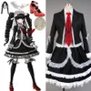 Super Danganronpa 2 Celestia Ludenberg Cosplay Kostüm Anime Yasuhiro Taeko Cosplay Perücke Schuhe