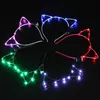 Ghirlanda luminosa diadema nuove orecchie di gatto lampeggiante fascia per capelli fibbia testa ragazza diadema accessori per capelli carini presa di fabbrica Led Rave Toy