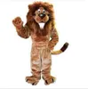 Costume de mascotte de lion de haute qualité Taille adulte Brave Lion Cartoon costume fête de fantaisie Gosse Factory Direct 299p