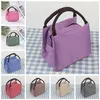 8styles listrado Lunch Bag Protable térmicas Duplas Campus Food Bags Bolsa Tote impermeável piquenique Caixa de armazenamento Containers GGA3241-1