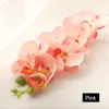 9 머리 88cm 나비 난초 인공 꽃 홈 장식 웨딩 장식 디스플레이 가짜 난초 실크 꽃 지점 화환