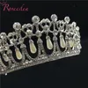 Classic Princess Crown Crystal Pearl Bridal Wedding Tiara Crowns Hårtillbehör Smycken RE3049 T1906208987083