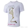 Летняя футболка Мужчины Мода Прохладный Череп Печатные Короткие рукава Тис Топы Футболки Одежда
