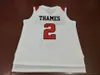 Custom Men Youth women Vintage # 2 san diego state Xavier Thames Basketball Jersey Taglia S-4XL o personalizzato qualsiasi nome o numero di maglia