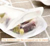 메이슨 항아리 모양의 지퍼 식품 저장 가방 재사용 가능한 벌크 식품 저장 용기 스낵 사탕 누출 방지 가방 부엌 조직 가방