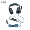 Kocja Każda G9000 Gaming Zestaw słuchawkowy Duże słuchawki z lekkim MIC Stereo Słuchawki Głębokie Bass do PC Komputer Gamer Tablet PS4