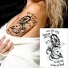 Tillfälliga tatueringar piratkopiera tatuering ankare kompass tatuering långvarig tatoo klistermärke ord 3d pojkar tatuering män arm tatuer ärmar pojkar sh190724