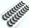 2019 Nya 10 par 100 Real Mink Eyelashes 3D Natural False Eyelashes Mink Lashes Soft Eyelash Extension Makeup Kit Cilios 1318543583