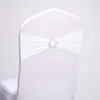 Bande de chaise en Spandex extensible 15x35CM, boucle de ceinture de chaise bleu Royal pour la décoration de chaise