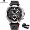 PAGANI Design Fashion Blue Big Dial Military Sport Watch Men Quartz Wristwatch Luminous Chronograph Clock Men reloj hombre2155