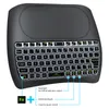 D8 Plus I8 rétro-éclairage anglais 2.4GHz sans fil Mini clavier Air souris Touchpad contrôleur Type écrivain pour Android TV BOX