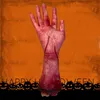 1 pcs Hallowen Quebrado Pé Handmaded Decorativo Criativo Sangue Quebrado Mão Separada Mão Sangrenta para o Dia Das Bruxas Partido homens