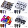 10 sztuk Gwiaździsty Sky Folie Nail Transferu Holograficzne Naklejki Wody Naklejki Nail Art Naklejki 4 * 120 cm DIY Wskazówki Nail Tips Dekoracje Narzędzia Rra2039