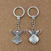 15Pcs lots Alloy Keychain Angel Charms Pendants Key Ring Travel Protection DIY Accessories 38 8x42 5mm A-453f255B