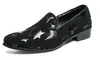 sapatos da moda dos homens azuis de prata preto sapatos jogo escorregar em Oxfords PU sapatos de vestido de couro sapatos de bico fino