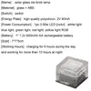 태양열 얼음 벽돌 LED 램프 경로 정원 풍경 악센트 조명, 쿨 흰색, 방수, 야외 조경 조명 크레스트 cheech