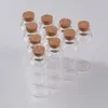 100 pcs 24x60x12.5 mm Small Glass Bottles With Corks DIY 15ml Clear Transparent Glass Jars Vials