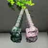 Silk Glasskalle Straight Pot Partihandel Bongs Oljebrännare Rör Rigar Rökning