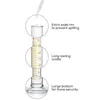 Laboratuar malzemeleri PPPYY 4 ölçüm silindiri - 5 ml, 10 ml, 50ml, 100ml Premium Cam 2 Temizleme Fırçaları + 3 x 1ml Pipetler içerir