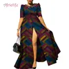 2019 vestidos africanos para mujeres vestidos largos con estampado informal Bazin Riche Dashiki mujeres ropa tradicional africana WY4209