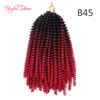 14inch Naturlig längd Spring Twist Crochet Braids Hair Extension Ombre Blond Boouncy Marley Twist Crochet Braids Hair Extensions Jumbo Braid