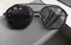 نظارة شمسية TB810 بايلوت رمادي / فضي عدسات عاكسة 810 نظارات شمسية رجالية جديدة مع صندوق