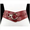 Mode Ceinture Women039s Ceinture élastique large Stretch PU cuir ceintures fille Ceinture noir marron rouge femmes Belts6927492