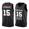 고등학교 저지 NCAA Mens 33 Brid Allen 3 Iverson Len 34 바이어스 Kawhi 15 Leonard Basketball Jerseys 자수 로고