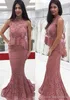 2019 Zarif Dantel Aplike Anne Gelin Elbiseler Mermaid Uzun Örgün God Annesi Kadın Giyim Akşam Düğün Parti Giymek Elbise Artı Siz