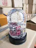 2019 Nuovo globo di neve con decorazioni di lusso all'interno di un armadio in continua evoluzione Sfera di cristallo Regalo di Natale con confezione regalo per VIP Custome330O