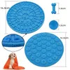 Banho do cão lamber pad pad osso rodada silicone com almofada banho do cão otário lambendo