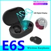 50PCS Mini TWS Wireless Earbuds E6S Headphone Hifi Sound Bluetooth Headphone 5.0 Dual Mic Led Display Earphones Auto Pairing Headsets