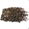 12 28 Grad 10a 8st 100g 120g Full Head Deep Curly Clip in Human Hair Extensions Deep Wave Black Brown Blonde