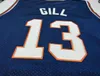 Anpassade män ungdomskvinnor #13 Kendall Gill Fighting Illinois Basketball Jersey Size S-4XL eller Custom något namn eller nummer Jersey