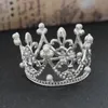 5 datorer Brud Guld Silver Metal Pearl Small Crown Wedding Full Round Crystal Princess Mini Tiara For Children Girls Birthday J 190439473431