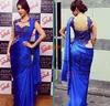 Arabisch Indiase Avondjurken 2020 Sexy Royal Blue Schede Applique Sheer Party Formele Prom Jassen robes de soiree2416