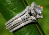 Vecalon Set di anelli per fiori 3 in 1 Anelli per fedi nuziali con diamanti in argento sterling 925 per donna uomo Gioielli con dita di lusso264x