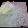 Mouchoir imprimé 43 cm x 43 cm 60S mouchoir japonais dames imprimé fleur de cerisier mouchoir petit carré