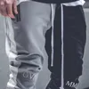 Mens Long Color Block Street Patchwork Pants Letters Printed Elastic hip pop Casual Pencil Pant Sweatpants Trousers Jogger Pants