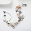 La vie de haute qualité Arbre Pendentif Glamour Bracelet Convient pour Pandora Argent plaqué bricolage perles Pendentif Bracelet boîte originale Set