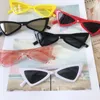 Cute Baby Triangle Sunglasses 12 Colors Eyewear UV400 Kids Cateye Sun Glasses Plastic Frame Wholesale